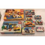 A collection of 1970's and 1980's Lego to include: 263 Kitchen, 6363 Garage, 6610 Petrol Pump,