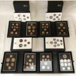 Four boxed Royal Mint Coin Collections to include 2014, 2015, 2016 and 2017. All with