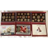 Three boxed Royal Mint Proof Coin Collections to include 2005,2006 and 2007. All with original boxes