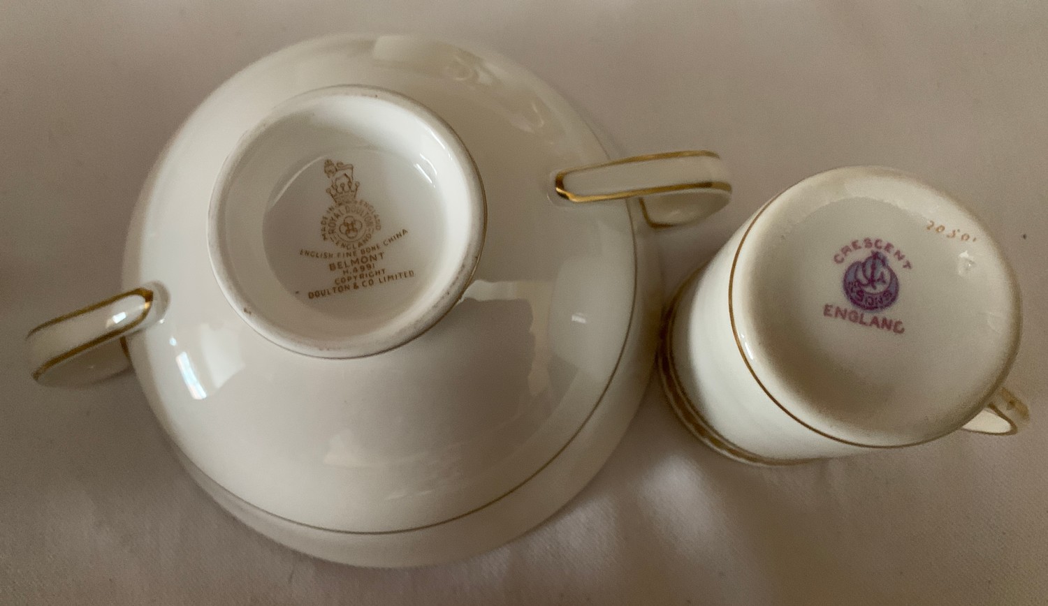 A large quantity of Royal Doulton Belmont pattern dinner service with a part Crescent coffee service - Image 6 of 6