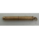 A 9ct gold cigar pricker. 6.1gms.Condition ReportGood condition.