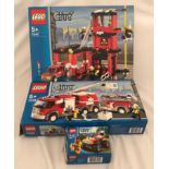 A Lego City Fire Station 7240, Fire Engine 7239 and Forest Fireman 4427.Condition ReportPlayed