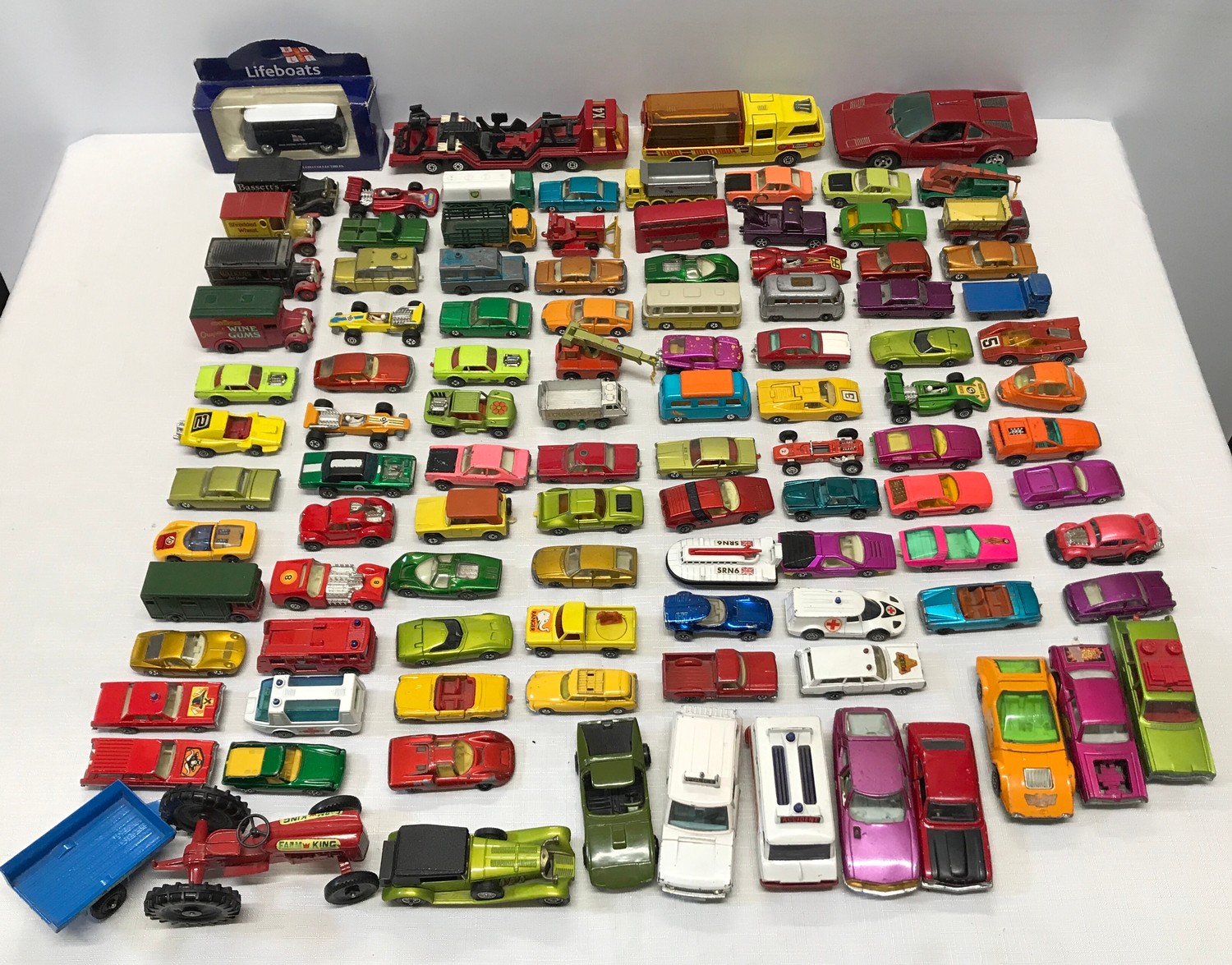 A collection of Matchbox, Lesney diecast model vehicles collection, 3 Corgi, one Dinky and Lone