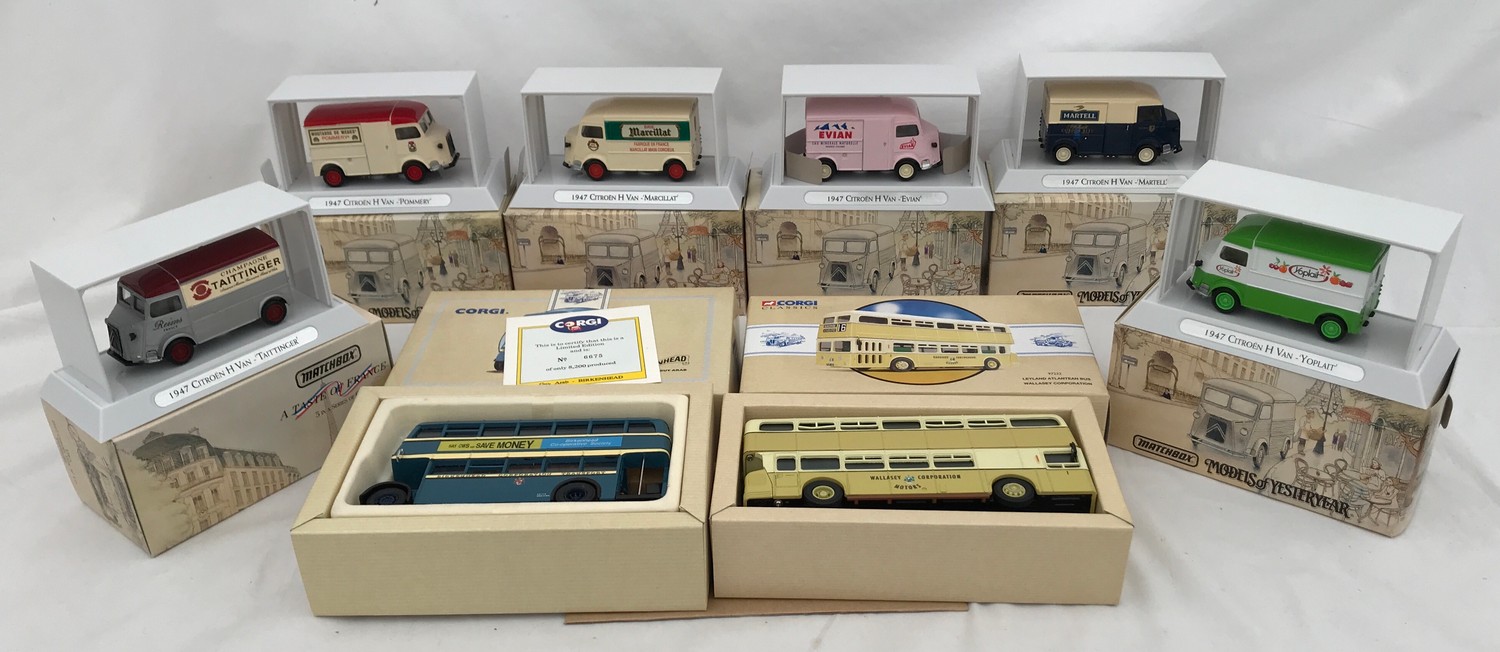 Another quantity of Matchbox Models of Yesteryear. Six vehicles from A Taste of France series