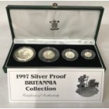 Royal Mint 1997 Silver Proof Britannia Collection, cased with certificate.Condition ReportFine