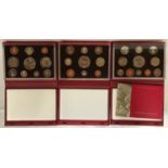Three boxed Royal Mint Proof Coin Collection sets to include, 2001,2002 and 2003. All original