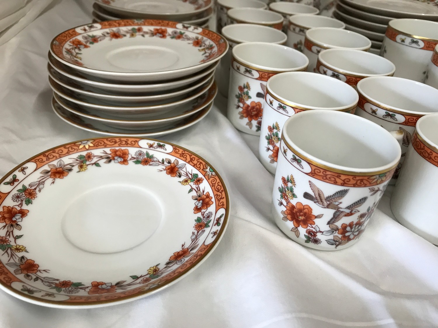 Vista Alegre Portugal, tea and coffee service 63 pieces to include tea and coffee pot, milk jug, - Image 5 of 5