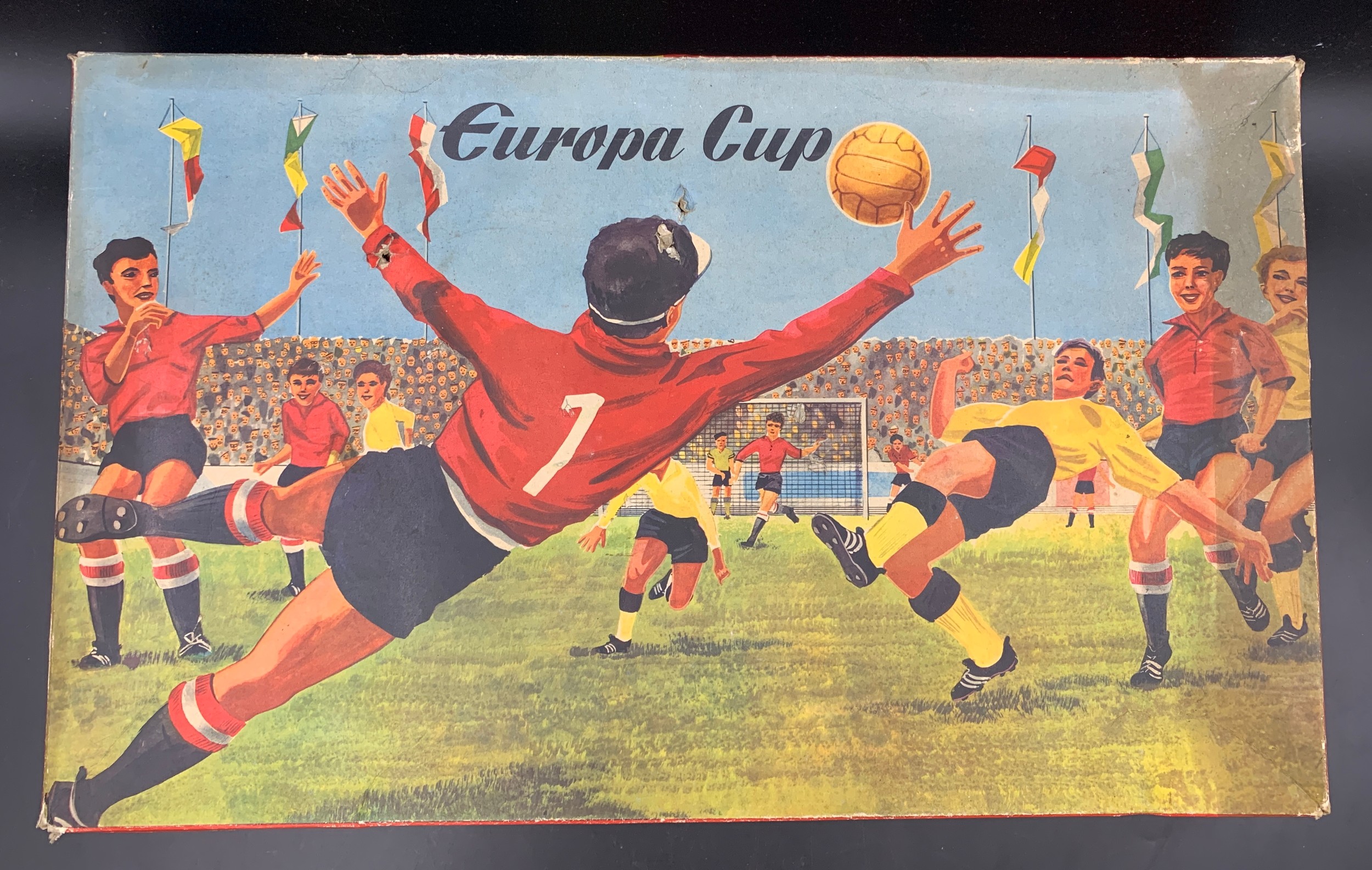 A West German 'Technofix' (305) tin plate Europa Cup football game. 53 x 32cms.Condition