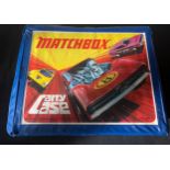 Matchbox carry case and contents.Condition ReportSome play worn.