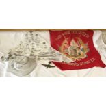Queen Victoria Diamond Jubilee commemorative hanging, V & Co Ltd Vernaid bandage arm sling C1925,