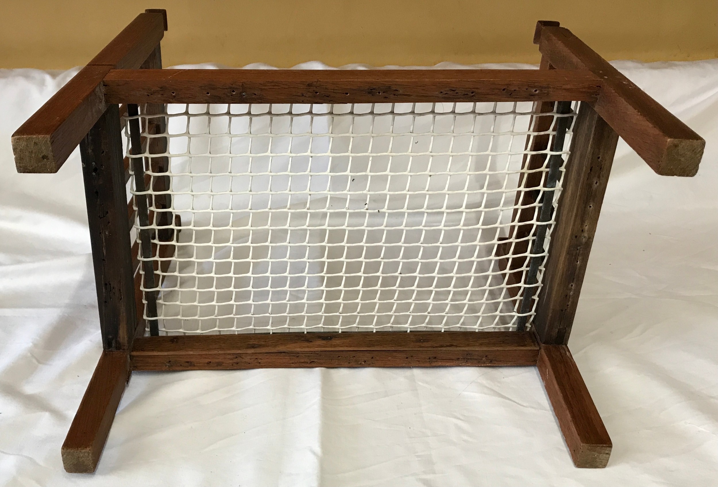 An oak framed dolls bed 50cms L x 32cms w.Condition ReportFairly good condition, no issues. - Image 3 of 4