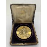 Royal Horticultural Society medal for Roses by W. Wyon. June 21 1910 in fitted display case.