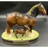 Beswick group 'Horses Great and Small' 24 h x 27cms w.Condition ReportGood condition.