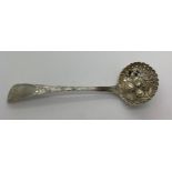 A Georgian berry sifter ladle, London 1823, maker JB James Beebe.Condition ReportGood condition.