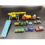 Dinky and Corgi diecast toys to include Corgi Major 4418, Corgi Articulated Trailer, corgi Bedford