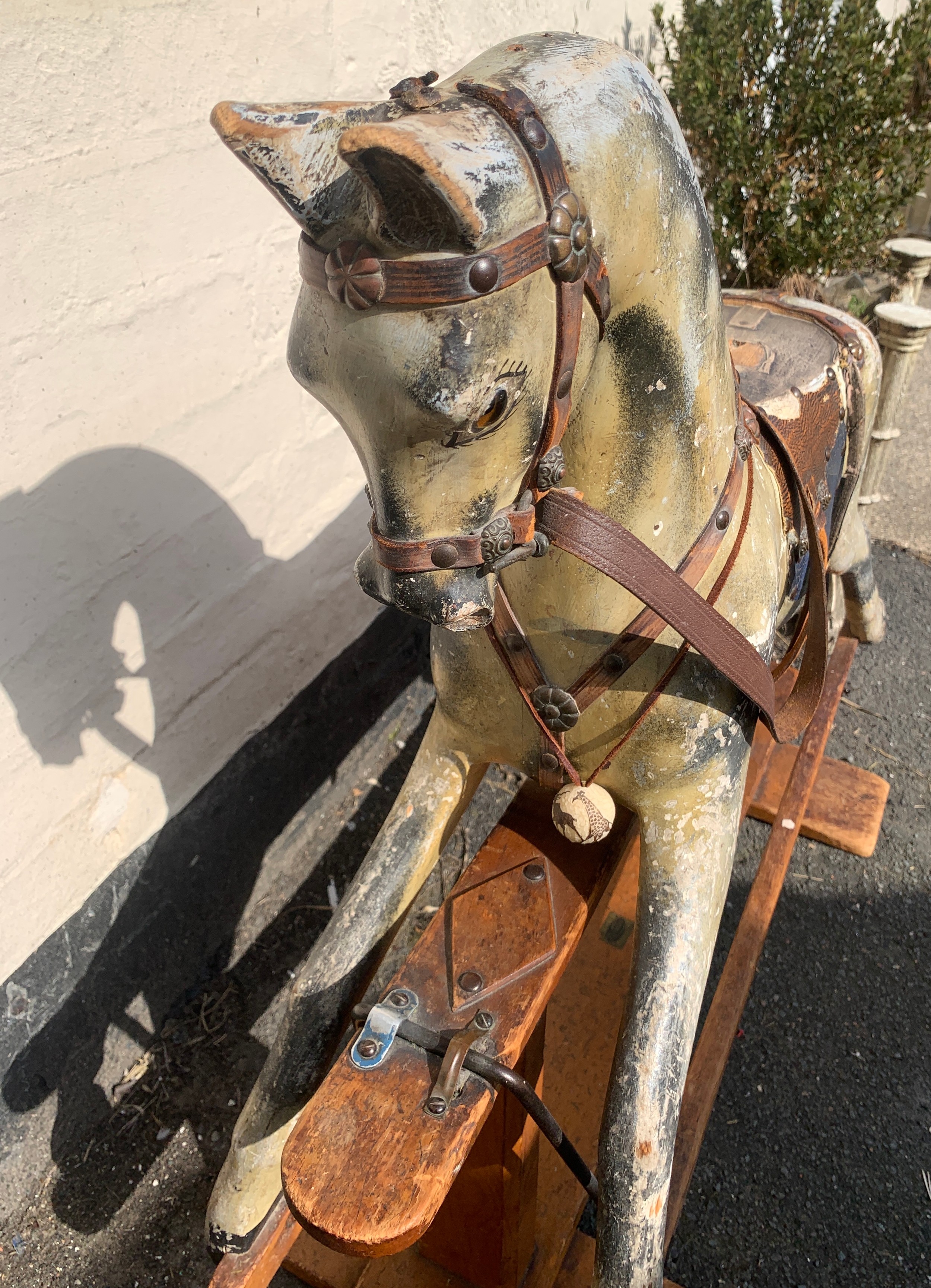 Edwardian wooden rocking horse, BCL Rambler Liverpool label to base. - Image 2 of 12