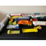 A large collection of Diecast toys to include Dinky, Corgi, Matchbox, Leney, Siku etc.Condition