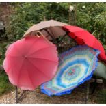 Four French Vintage umbrellas.Condition ReportGood condition.