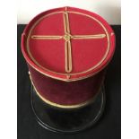 A French military Kepi hat with gold trimmings 62cms outer diameter.Condition ReportGood