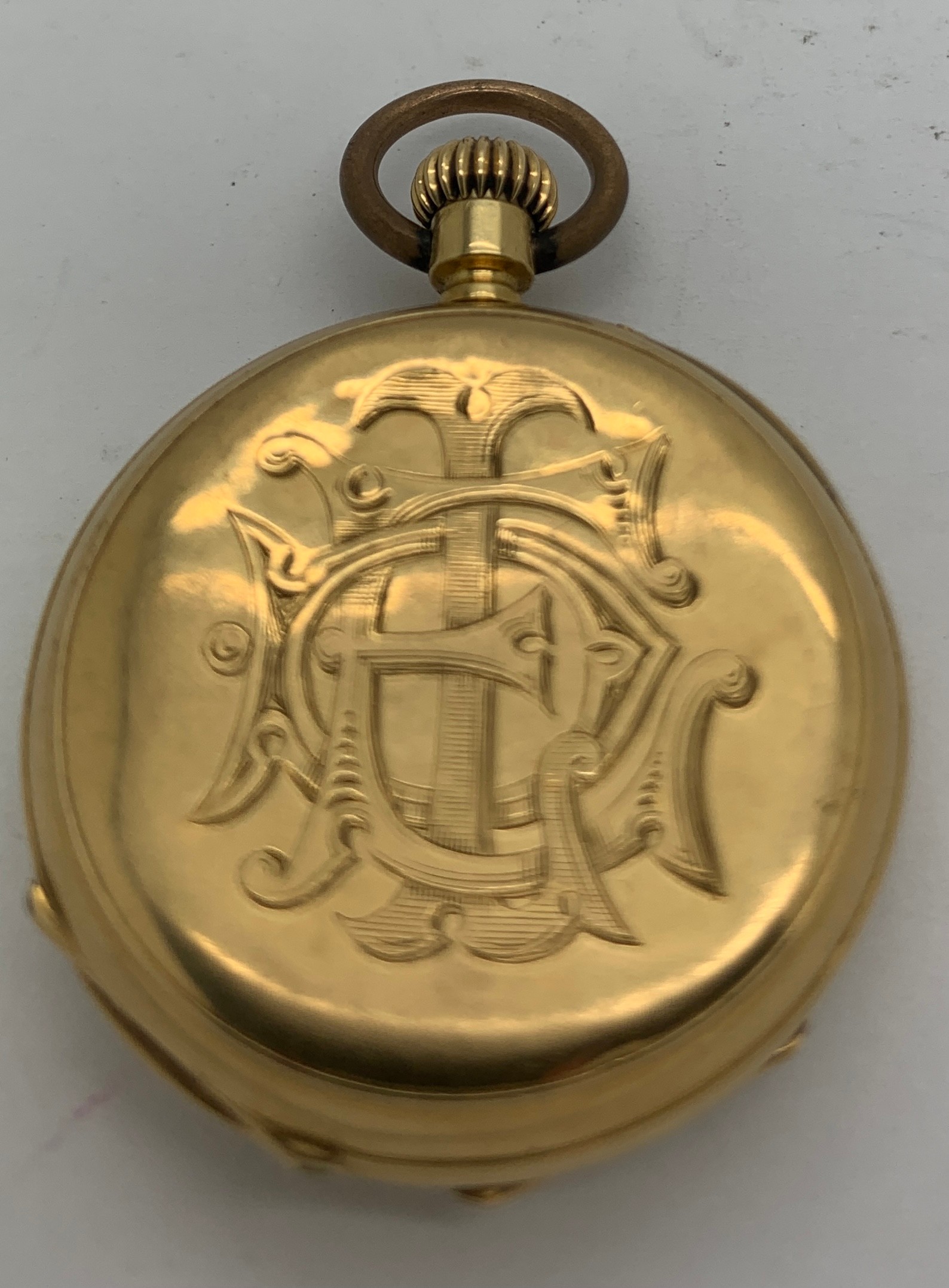 Ladies pocket watch by Henry Capt Geneve. case diameter approx. 33mms. weight 31.3gms - Image 2 of 4
