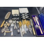 Box lot of silver plated cutleryCondition ReportUsed.