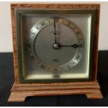 A John Forsyth of Preston, made by Elliots, 8 day clock, burr walnut case. 13.5cms h, integrated