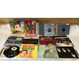 A vinyl record collection to include 16 LP "With the Beatles" and 16 other LP's to include Roy