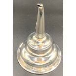 Georgian silver wine funnel by Crispin & Fuller1801 61gms.Condition ReportRepair to top and some