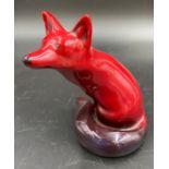 A Royal Doulton flambé fox. 10.5cms h.Condition ReportGood condition.