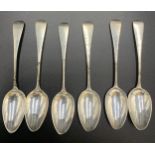 Six London silver teaspoons by James Wintle 1812 73gms.Condition ReportGood condition.