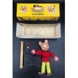 A Rupert the Bear Pelham puppet with box and instruction sheet, 26cms h.Condition ReportGood