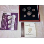 KING EDWARD VIII SILVER PROOF 1936 NEW STRIKE PATTERN SET, Crown, half crown, florin, shilling,