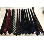 A collection of 14 British military regimental ties, one CRUFC.Condition ReportNo issues to report.