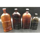 Warner's safe Cure brown glass bottles to include Warner's Safe Cure London, Warner's Safe Cure