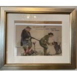 Mark Hutchinson print "The Seasoned Gun" with Certificate of Authenticity to back. 19cms x 26cms.
