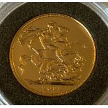 Elizabeth II 2009 full Gold Sovereign in capsule.Condition ReportVF.