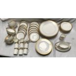 Royal Doulton Clarendon dinner and tea ware, 62 pieces.Condition ReportSigns of use with minor
