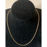 A 9ct gold chain necklace. 6.2gms. 49ms l.Condition ReportGood condition.