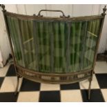A 20thC metal and bevelled glass fire guard. 64 x 55cm.Condition ReportWear to metal in places.
