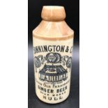 A rare Binnington & Co ginger beer bottle, Star Works Hull with print design of Regent Street