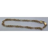 A 9ct gold chain link bracelet, 4gms weight.Condition ReportGood condition.