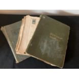 Three vintage partially fitted stamp albums of United Kingdom and world stamps.Condition ReportAll