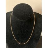A 9ct gold chain necklace. 5.9gms. 47cms l.Condition ReportGood condition.