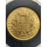 Queen Victoria full sovereign, 1871. Young bust.Condition ReportVF.