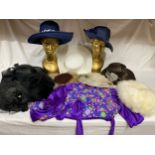 A selection of nine ladies hats to include 2 x Edward Mann, Connor, Fenwick, Mitzi Lorenz, Dents etc