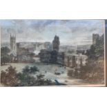 Royal archaeological institute, view of Cardiff from the castle. 32 x 50cm.Condition ReportGood