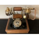 A vintage style Bell dial telephone, made in Italy.Condition ReportAppears to be in good