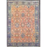 AN ANTIQUE PERSIAN ‘TABRIZ’ FLOOR RUG, circa 1920s, hand knotted by a master weaver from Khoy, in