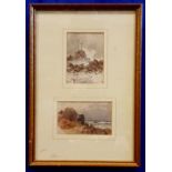 ATTRIBUTED TO A. P . COLLIS, (IRISH LATE 19TH / EARLY 20TH CENTURY), “TWO VIEWS OF CORBIÉRE, (i) THE