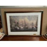 THOMAS J. BURNELL, THE CLOSING OF GREENWICH, framed print, signed on the mount lower right, 30